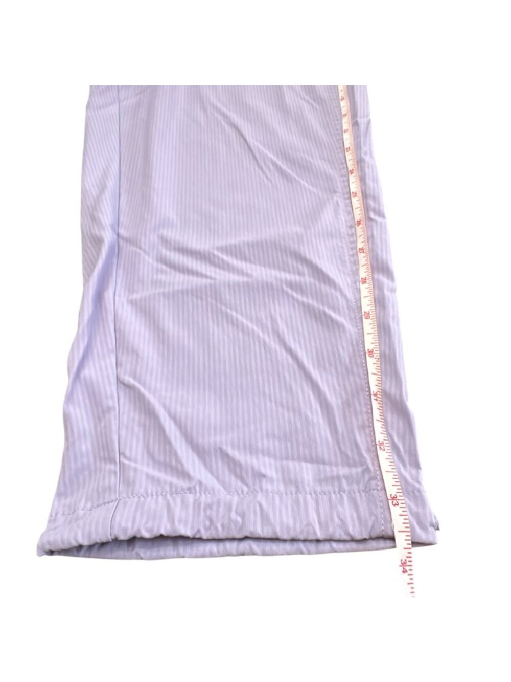 Chico's Pants Size 1 M Purple Zenergy Striped UPF Bungee Cropped Capri Women - Picture 9 of 11